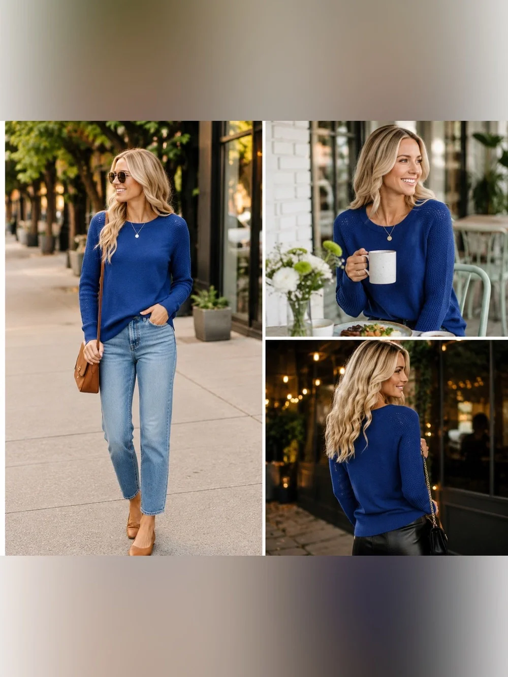 J. Crew Navy Textured Knit Sweater